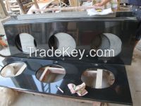 Wellest China Black,Hebei Black Granite Countertop with Undermount Sink,Bar Top, Restaurant Top,Front Desk, Kitchen Top