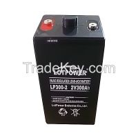 VRLA/AGM Battery 2v 300Ah Rechargeable deep cycle Sealed battery