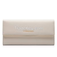 Bronzing LOGO wallet long section