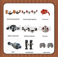 Fuwa type trailer suspension systems for semi trailer