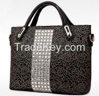 Ladies Fashion Genuine Leather Handbag Women Shoulder Tote Bag Elegance China Wholesale Handbag