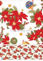 Christmas Festival Decoration Printed PVC Tablecloth