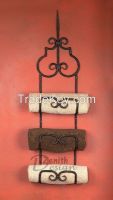 Forged Iron Siena Triple Towel Rack