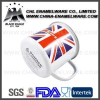 Rolled rim custom enamel mug for promotion