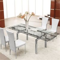 Hot Sale Modern Restaurant Glass Table L808A