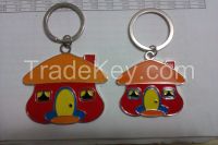 house metal key chain