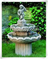 Customized child and animal mouth granite water fountain for outdoor decor