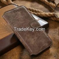 CaseMe Genuine Retro Flannelette  case for Iphone 6 Leather wallet case From China
