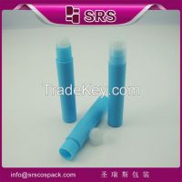 100% no leakage cosmetic packaging for perfume and colorful plastic bottle for lip gloss with plastic ball