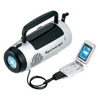 Self powered portable light radio