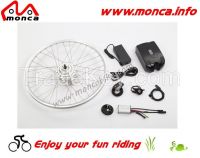 350W 36V Brushless Gear Motor Electric Bicycle Kits/Parts with LED Display and Throttle Optional