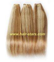 Highlight colors Brazilian virgin hair weft