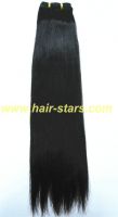 Yaki straight Brazilian virgin hair weft