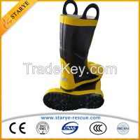 Metal Toes Shoe Insulating Waterproof Fire Fighter's boots Fire Boots