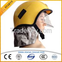 Inflame Retardant European Type Firefighting Helmet