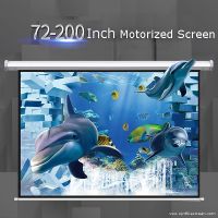 Cynthia Screen HD Matte White Motorized Projector Projection Screen (120 Inch)