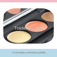 High Quality Professioanl 5 Color Concealer Palette