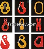 G80 Alloy Steel Rigging Hardware Hooks, Rings, links, thimbles, carbon steel hooks