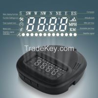 2 Inch GPS Head Up Dispaly Green LED A1 HUD Head Up Display Car HUD display Speedometer Speeding Warm