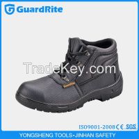 GuardRite Brand Low Price Genuine Leather Steel Toe Cap Shoes Industrial Safety Shoes