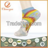 3D Rainbow and Lovely Bear Sublimation Print Socks