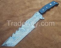 Damascus hunting knife