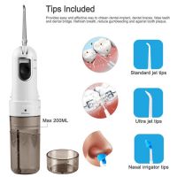 Cordless foldable travel oral irrigator water pik