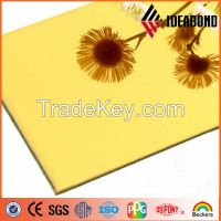 Indoor outdoor Decoration Building Material  gold mirror Aluminum Composite Panel