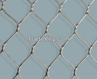 Stainless steel knotted rope mesh