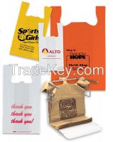 PE T-shirt plastic shopping bag From China