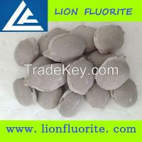 CaF2 90%min Fluorspar Briquettes/Fluorspar ball