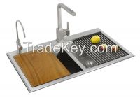 Hot sell  handmade 5mm sus304 kitchen sink