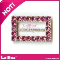 Popu crystal rhinestone ribbon buckle with DIY Jewelry for wedding dec