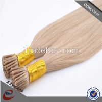 Available in Various Colors 1g European and Chinese Hair Braiding I-Tip Hair Extension , I Tip Hair Extensions Wholesale